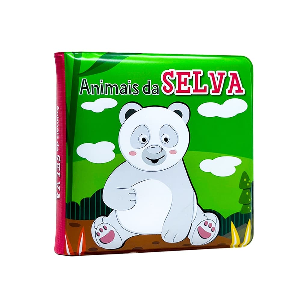 Molhe e Veja as Cores! - Animais da Selva - Infantil Ilustrado - Livro de Banho