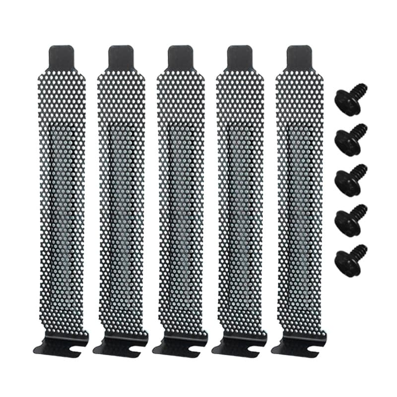 XI 5 Pcs PC Caso Slot De Expansão PCI Placa Traseira Tampa Filtro De Poeira Aço Duro Em Branco