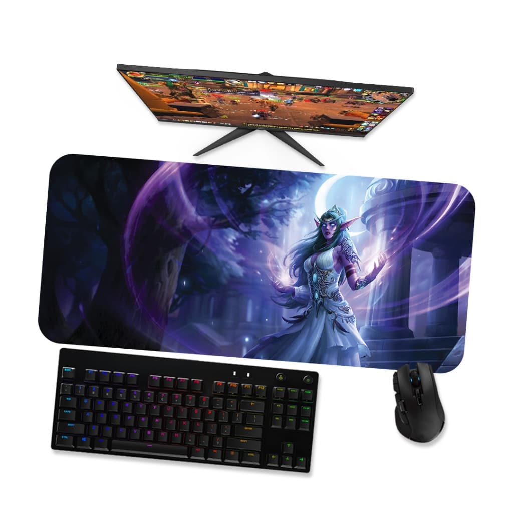 Mouse Pad Gamer Grande  WoW  Tyrande Whisperwind 1  90x40 80x40 60x40 70x30 45x40