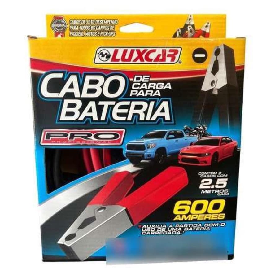 Cabo de Chupeta Para Carro Transferência de Carga 600a 2.5m