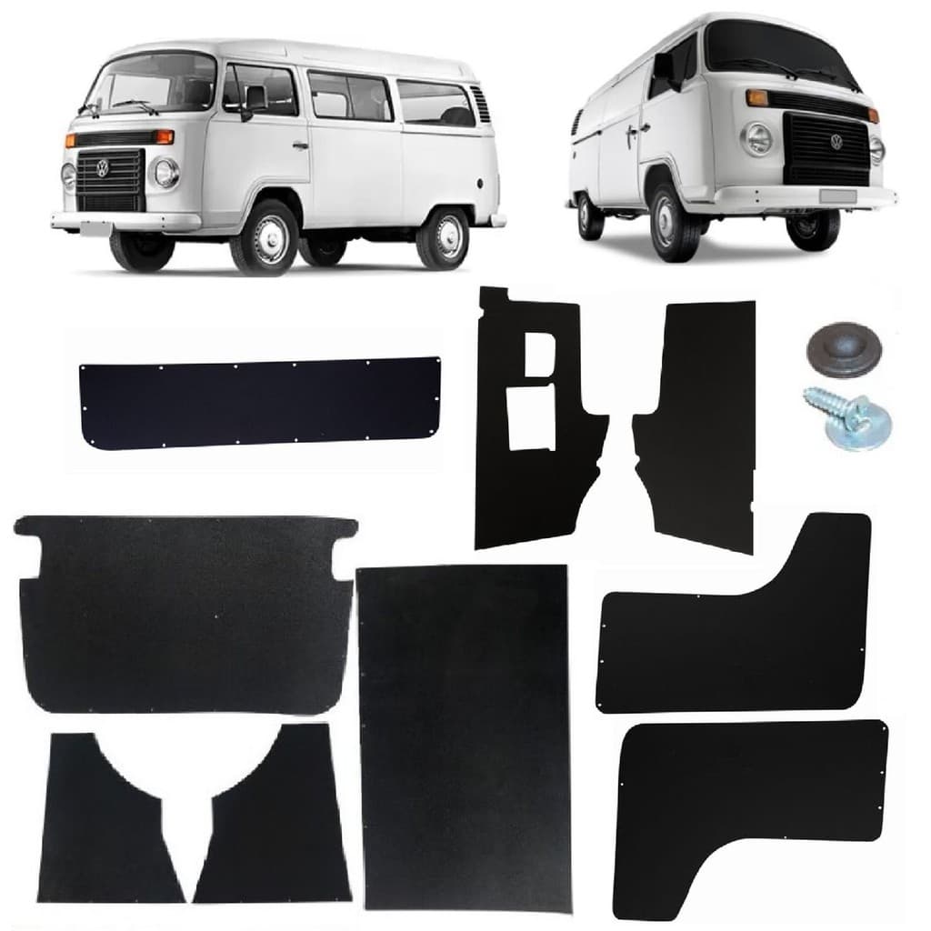 Forração salão 9 pçs kombi 98 a 14 revestimento c/ parafuso