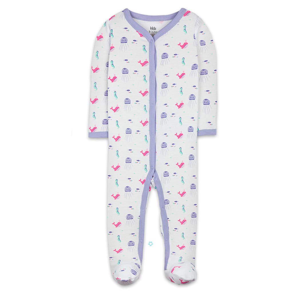 PIJAMA KIDZ COM PEZINHO - PURPLE
