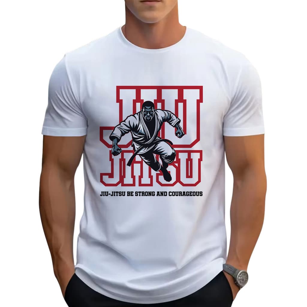 Camisa Camiseta Jiu-Jítsu Lutador MMA Masculina Moda Blusas T-shirts