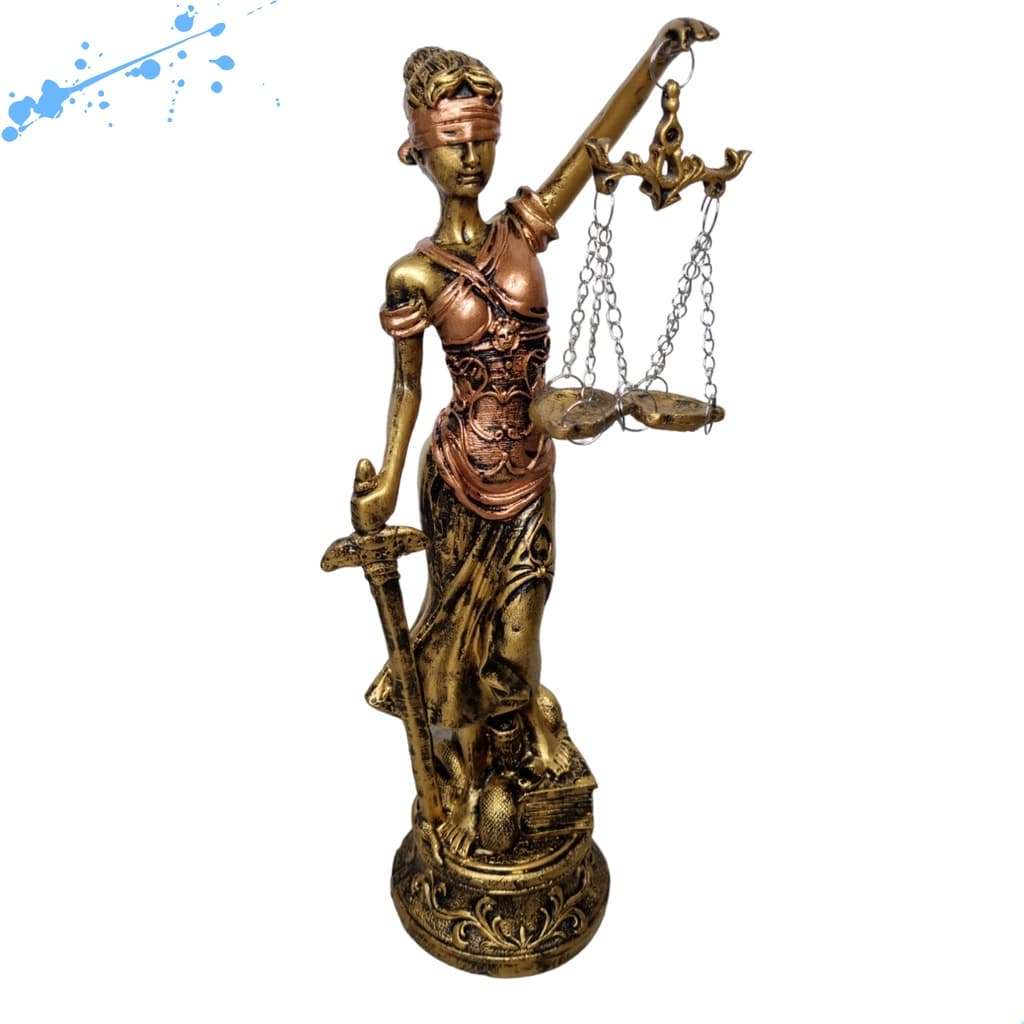 Estatueta Decorativa Deusa da Justiça Themis Advocacia escritório de advogado
