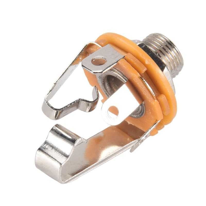 2 Pces 1/4 Polegada 6.35Mm Tomada De Entrada Estéreo Para Guitarra Elétrica , Saída De Captador De , Peças