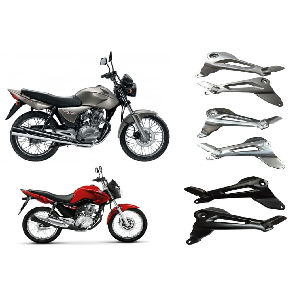 Suporte Pedaleira Bacalhau Titan 150 2004 A 2008 par Polido PROMOÇÃO