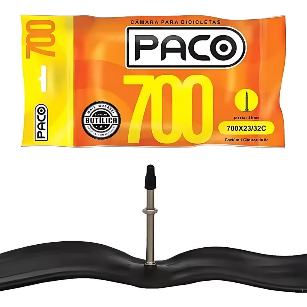 Câmara de Ar Speed Aro 700x23/32c Bico Fino Presta 48mm Paco