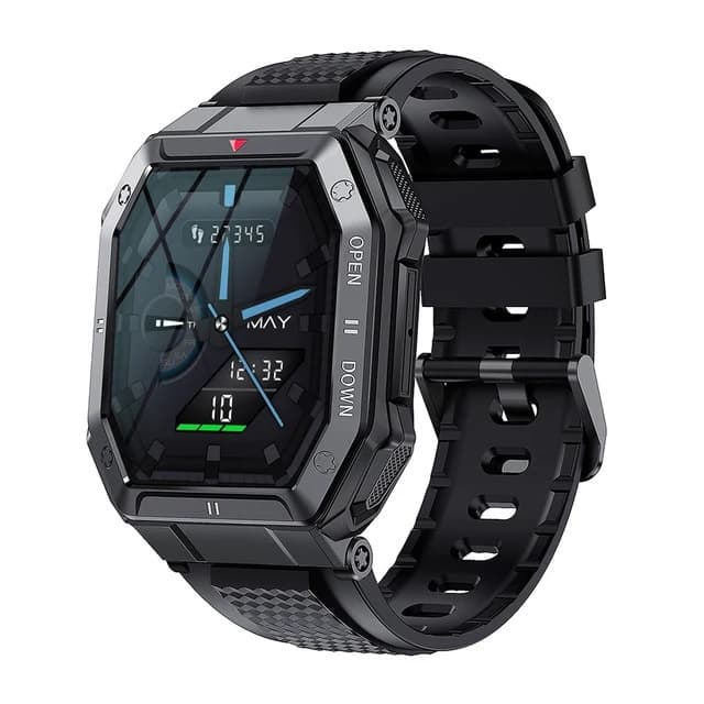 Relógio Smartwatch Tatico esport GPS Estilo Quadrado Militar