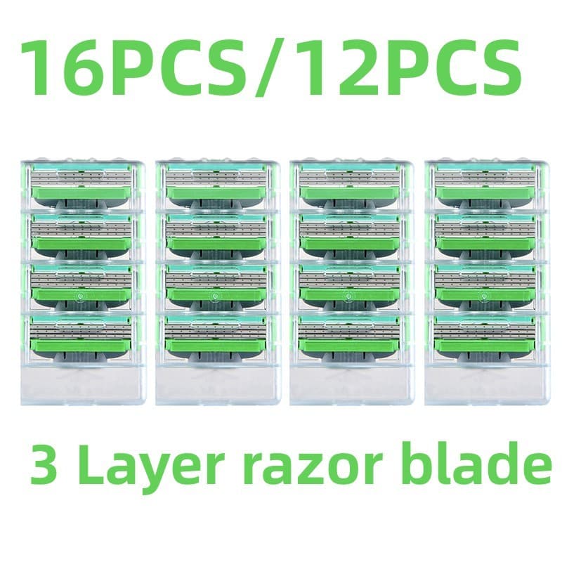 24PCS/16PCS Substituição Para mach 3, Lâminas De Barbear Para Homem