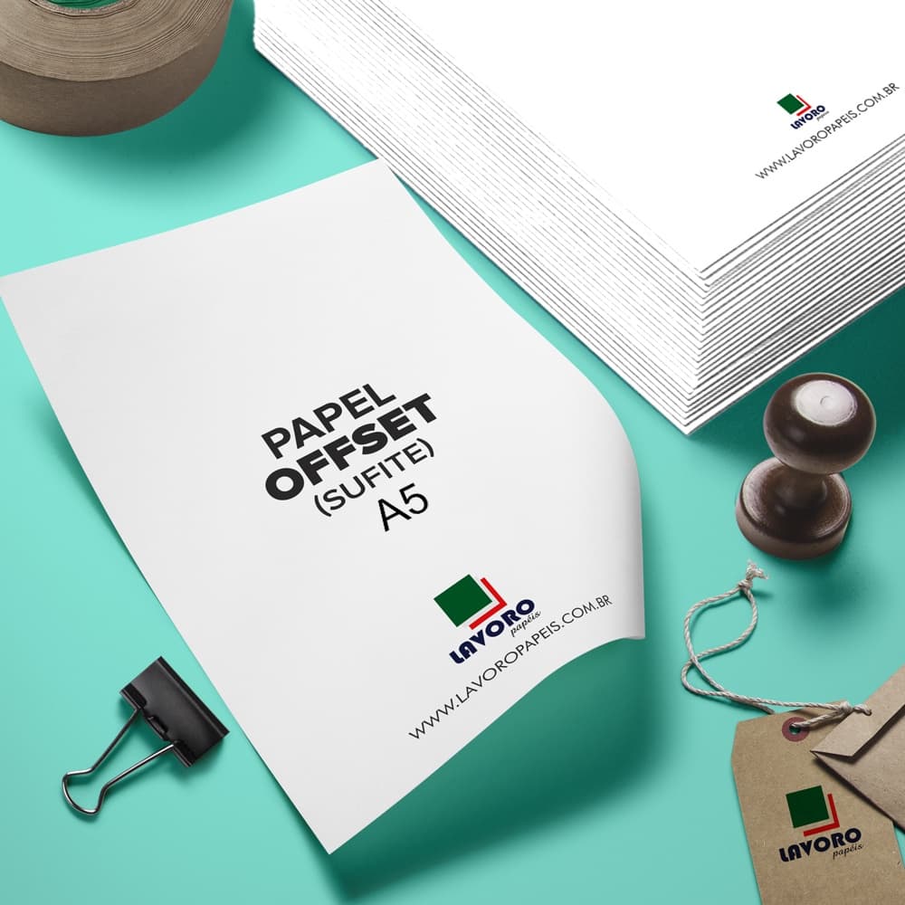 Papel Offset Sulfite 120g A5 125 Folhas