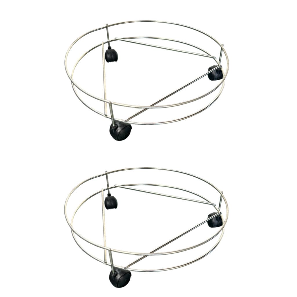 Kit 2 Suporte para Botijão de Gas Vaso Reforçado Rodinha Giratoria