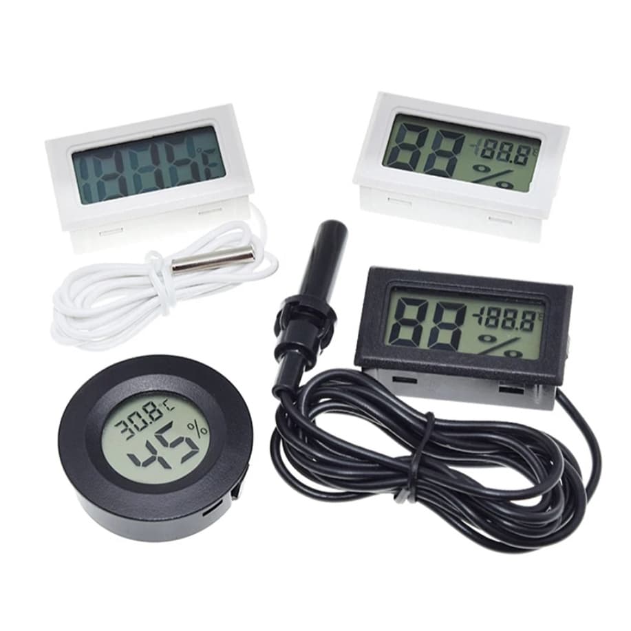 Mini Termômetro digital LCD Usado Para Temperatura Do freezer-50-110 ° C Refrigerador Sonda À Prova D'água Ambientes Internos E Externos