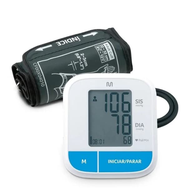 Monitor De Pressão Arterial De Braço Hc206 Multilaser Cor Branco