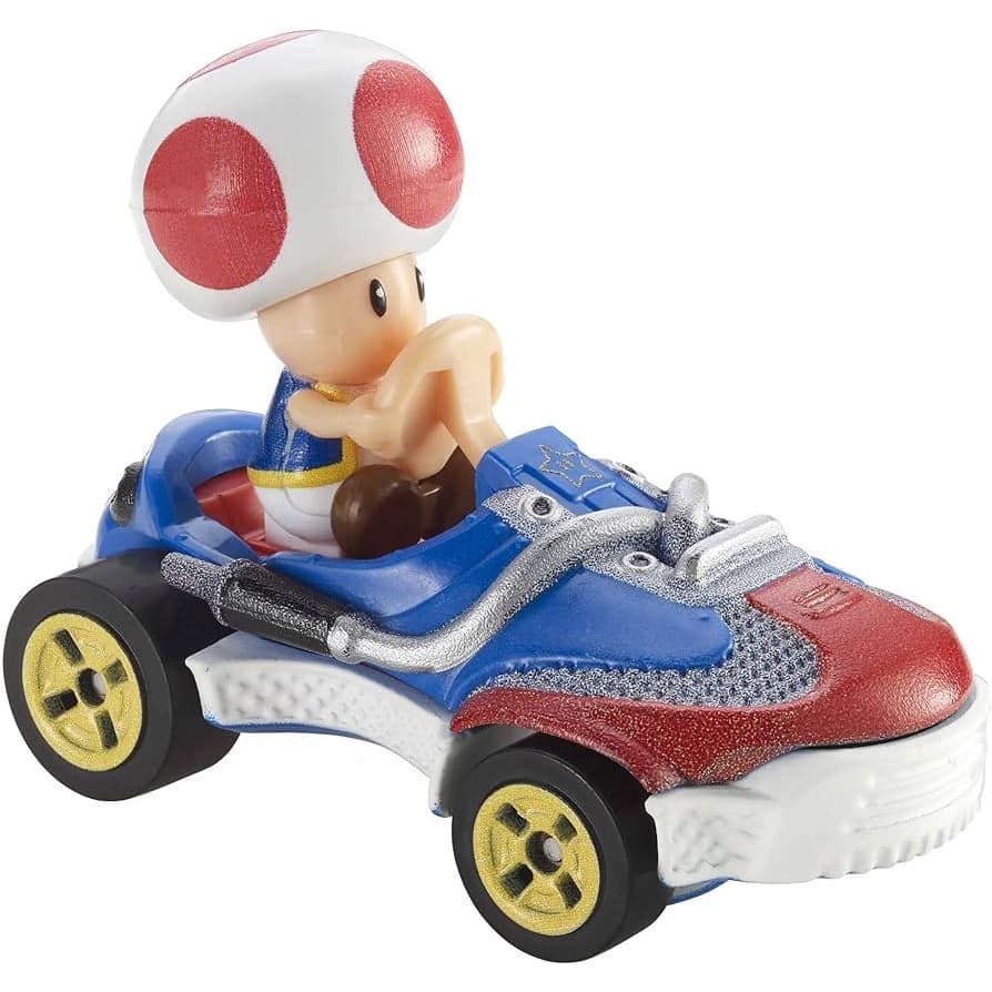 Hot Wheels Premium Linha Mario Kart Cogumelo Toad Sheeker