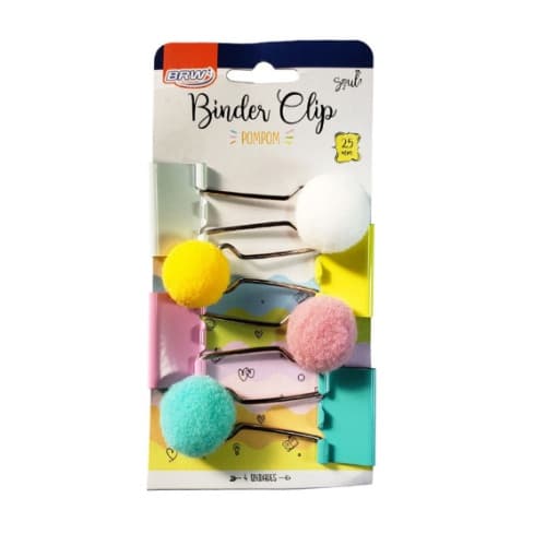 KIT CLIPES PARA PAPEL BINDER 25MM  BRW