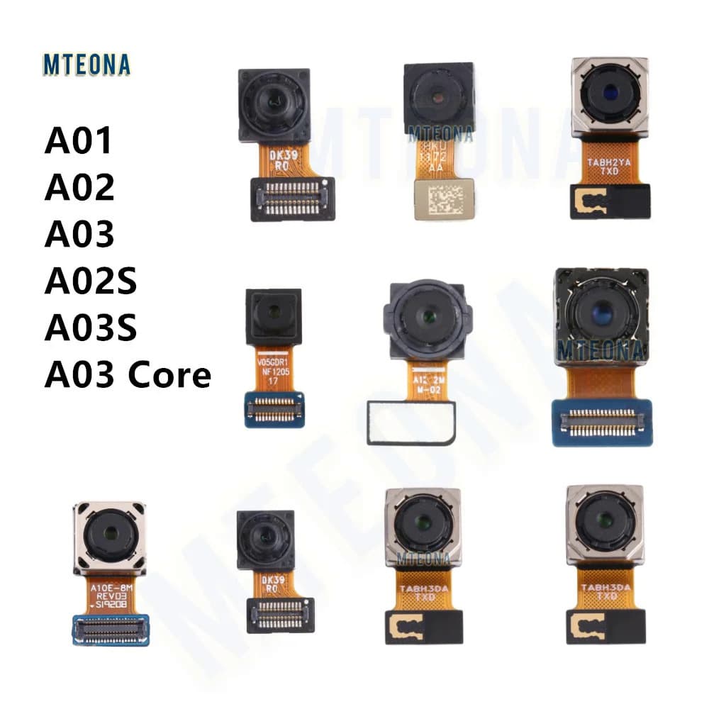 Original Para Samsung Galaxy A01 A02 A03 A02s A03s A03 Núcleo Pequena Câmera Frontal Grande Traseira Traseira Câmera Pri