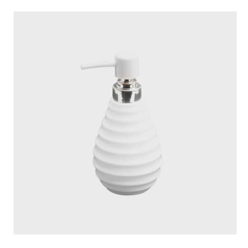Porta sabonete líquido de porcelana branco 300ML royal decor
