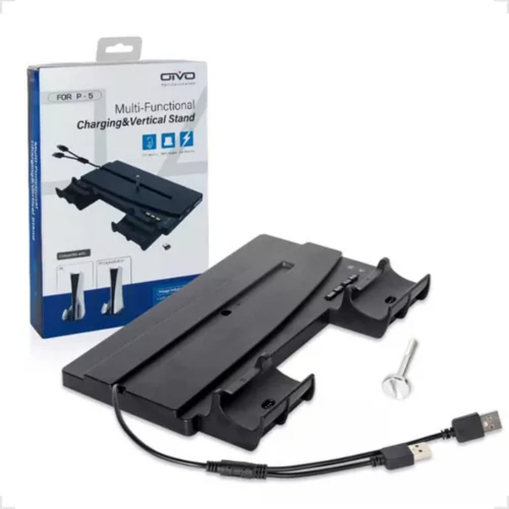 Multfuncional Base Vertical Suporte Carregador Para Ps5 Oivo Base Suporte Vertical Ps5 Multifuncional Cooler Carregador
