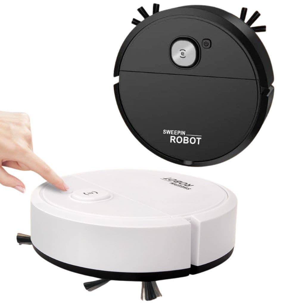 mini Robô Varredora/Aspirador De Pó 1200PA Automática 3 Em 1 Limpeza Doméstica Robótico Inteligente