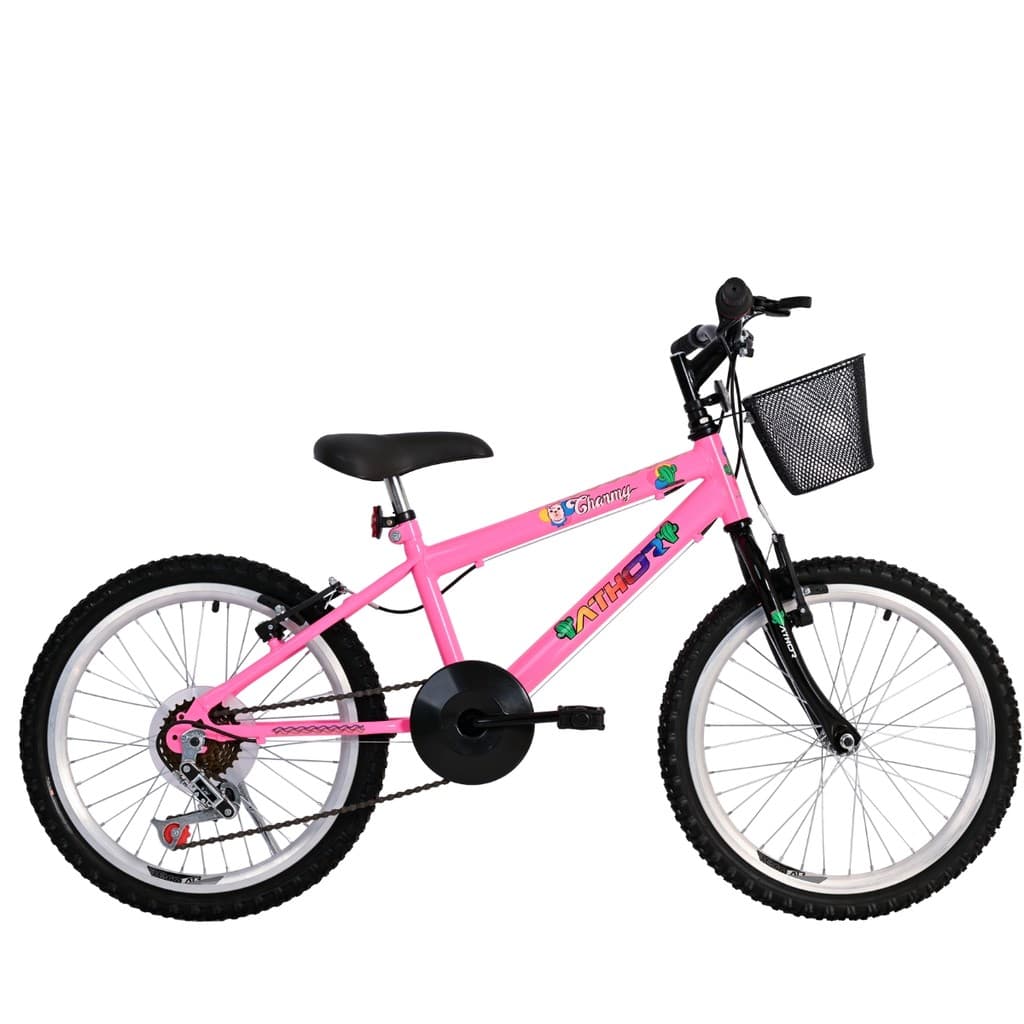 Bicicleta Infantil Feminina Aro 20 Charmy Lhama 1X6 Velocidades Athor