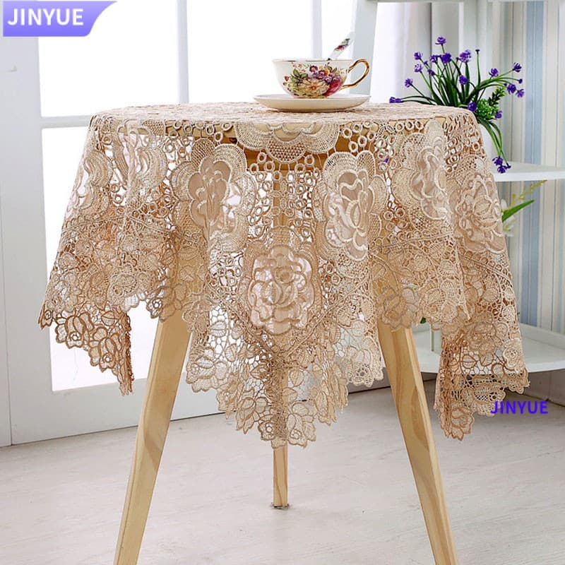Toalha De Mesa JINYUE Vintage Com Flor Elegante Para Decoração De Festas