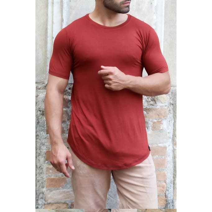 Camiseta Longline Streetwear Casual e Academia Viscose - Várias Cores