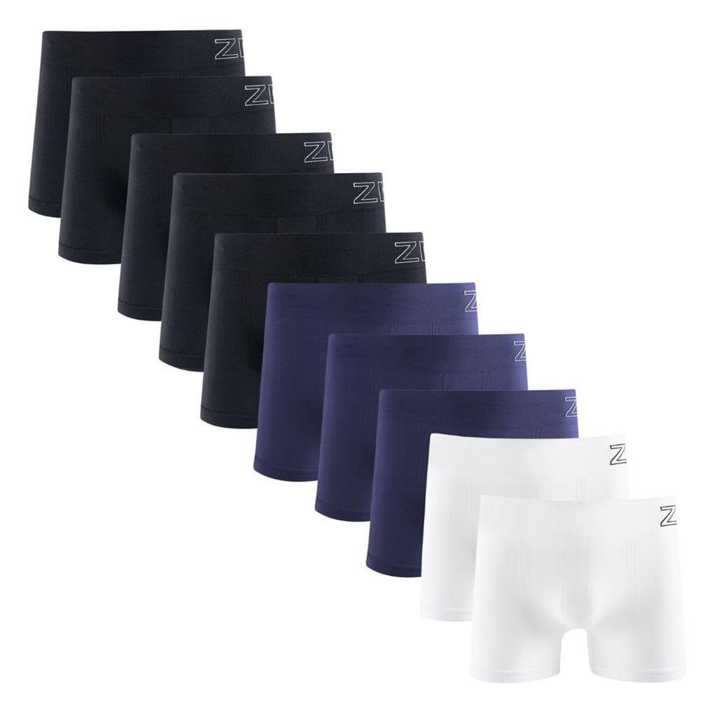 Kit 10 Cuecas Boxer Masculina Zee Rucci Poliamida Sem Costura Atacado
