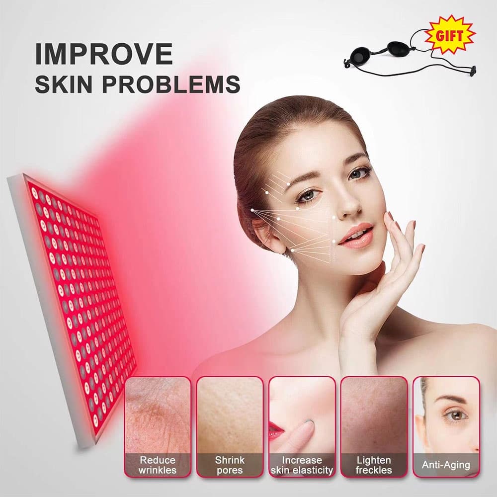 Painel De Luz Vermelha LED Para Cuidados Com A Pele Ferramenta De Beleza Facial Corporal 660nm E 850nm Lâmpada Combo Infravermelha