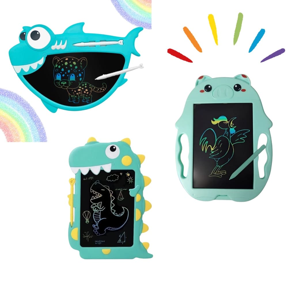 Lousa Mágica Infantil Tablet Digital LCD  Escrita Colorida/ Cores Sotidas