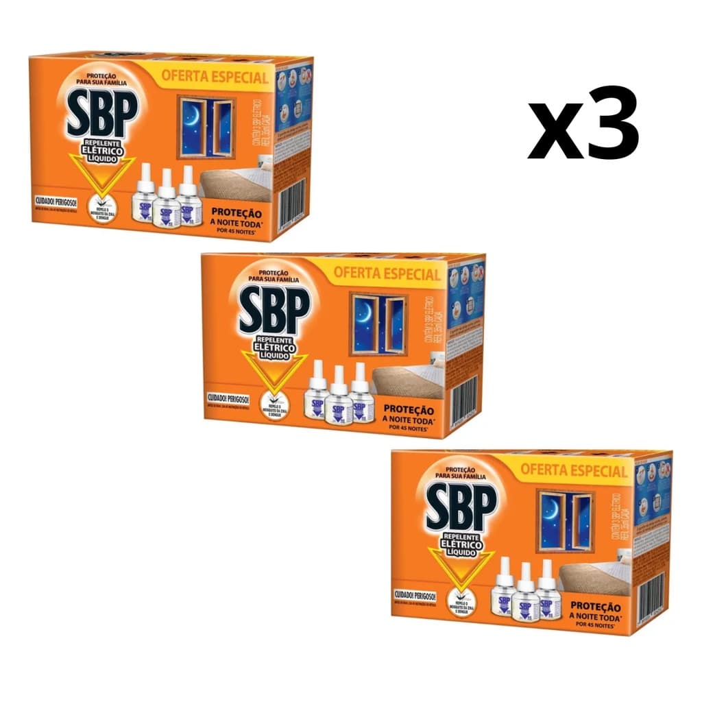 KIT com 9 unidades de 32,9ml de SBP Refil