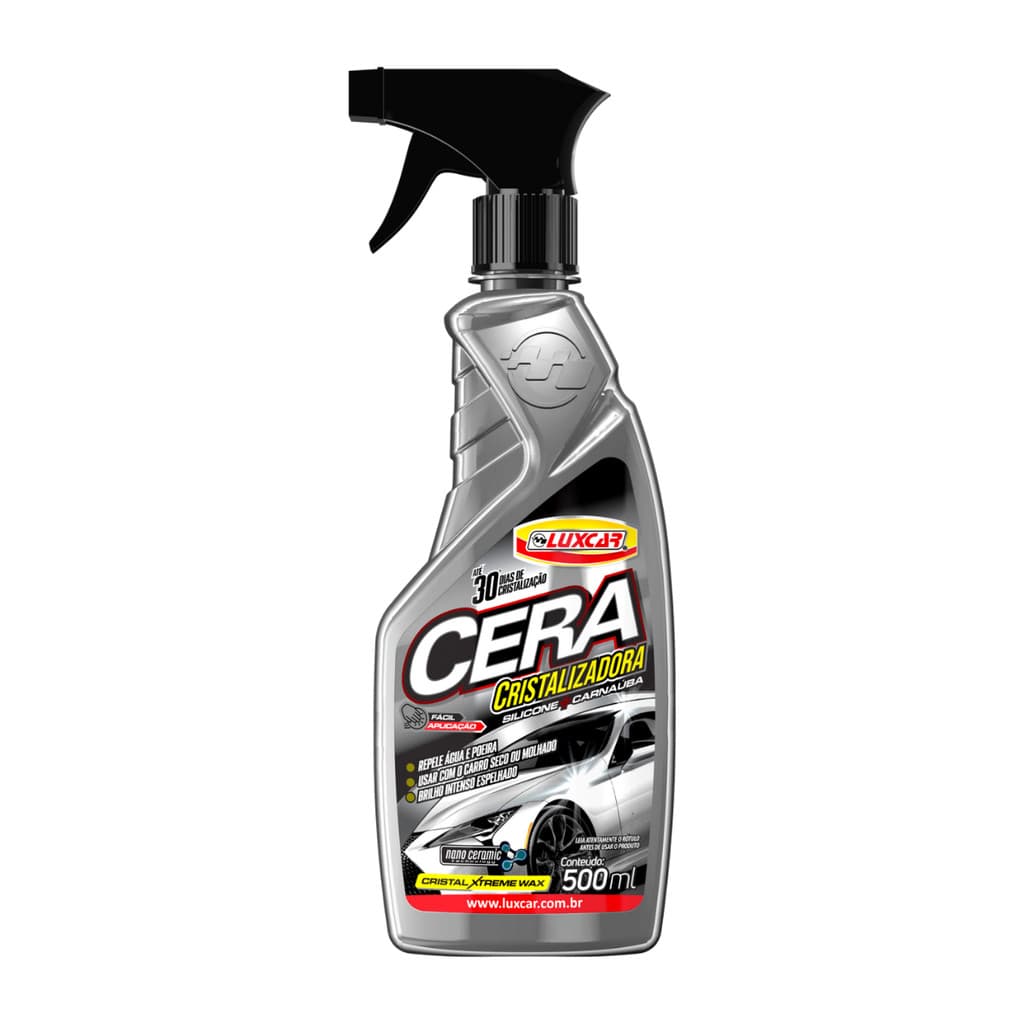 Cera Cristalizadora Cristal Wax Luxcar 500 ml Hidrorepelente
