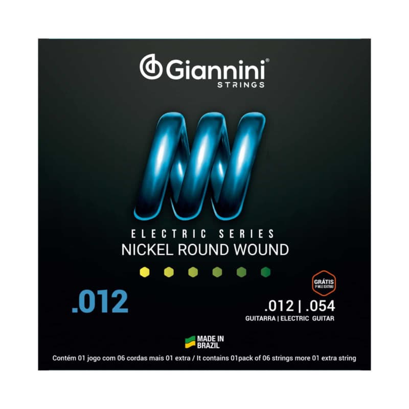 ENCORDOAMENTO GIANNINI GEEGST.12 P/GUITARRA NIQUEL 0.012