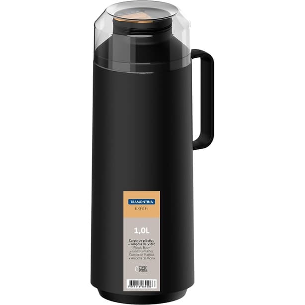 Garrafa Termica Exata Preto 1 Litro Tramontina