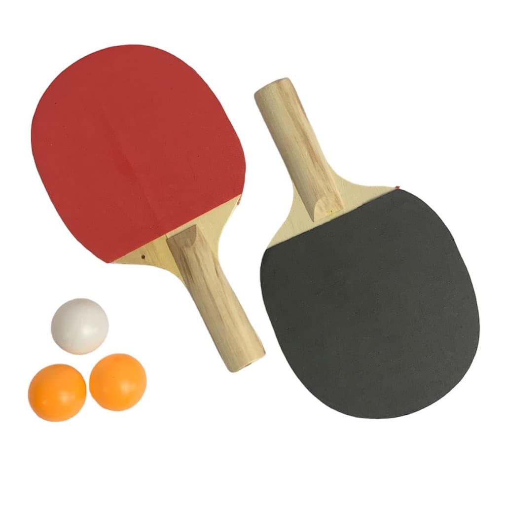 Kit De Ping Pong 2 Raquetes Resistentes E 3 Bolinhas