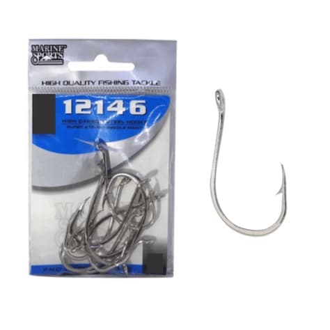 Kit 25 Anzol De Pesca 12146 Nickel Marine Sports N-4/0
