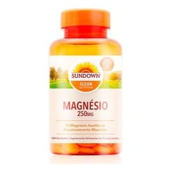 Magnésio 250mg 100 Cápsulas Magnesium Sundown Naturals