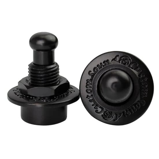 Trava Para Correia Custom Sound Strap Lock S1 Preta Pacote C/2 UN