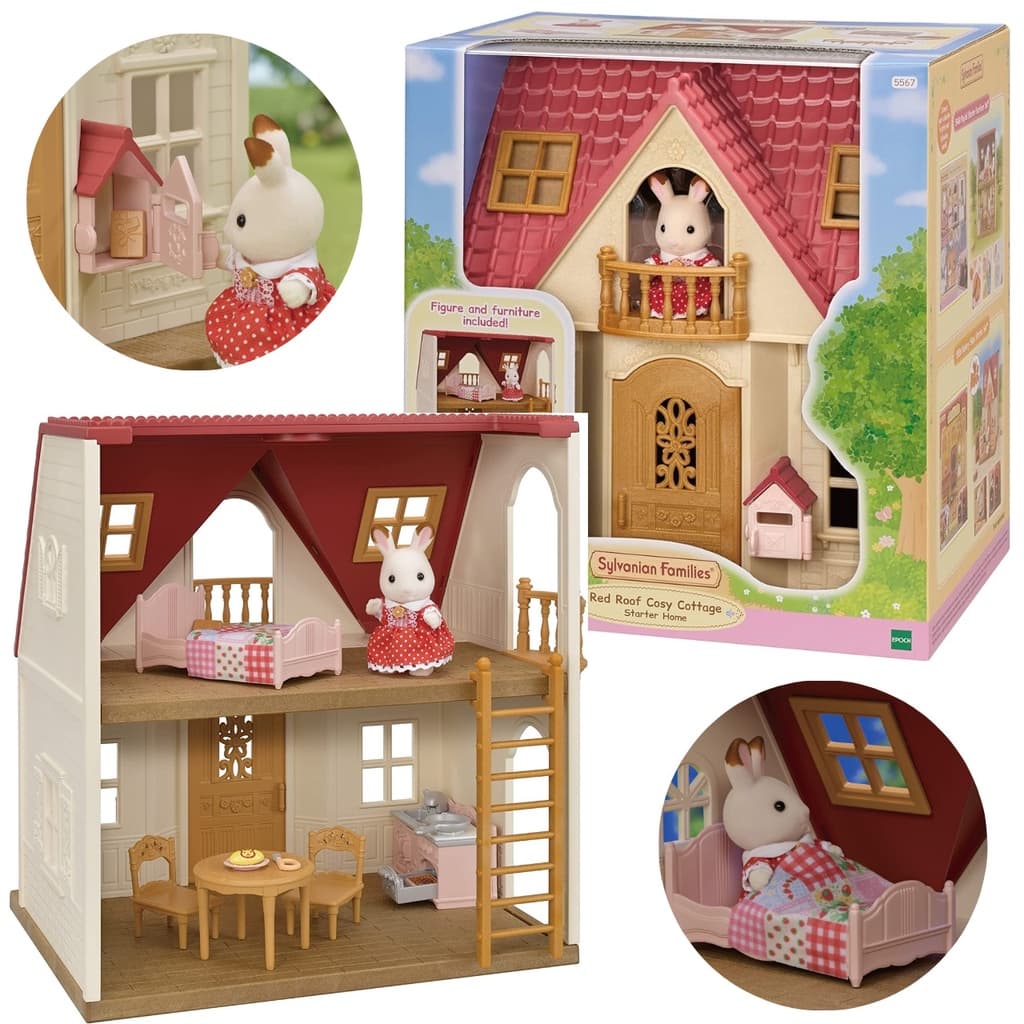 Sylvanian Families Primeira Casa Cenário Com Acessórios 28Cm