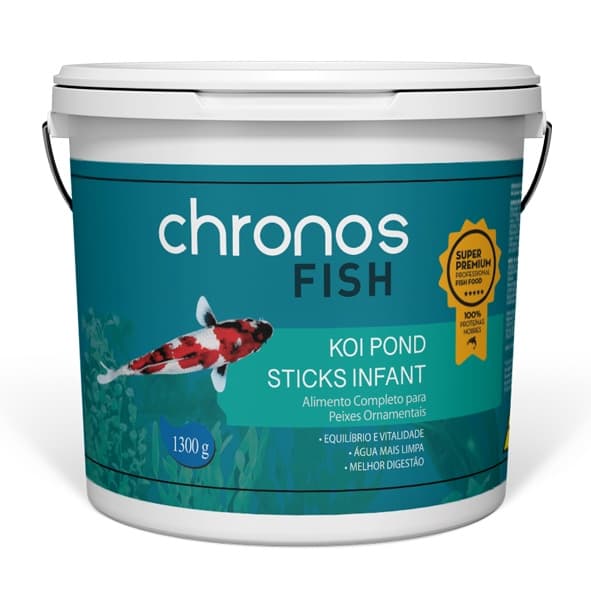 Racao Chronos Fish Koi Pond Sticks Infant 1300g Polinutri