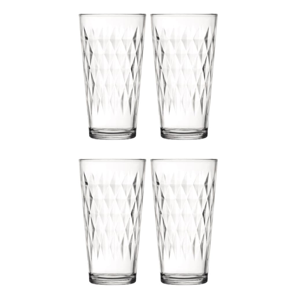 Copo Vitrage 350ml Vidro Resistente Suco Agua Nadir - 4Un