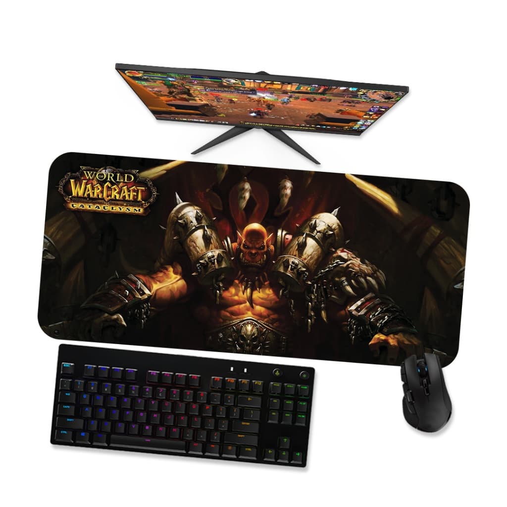 Mouse Pad Gamer Grande  WOW Garrosh  90x40 80x40 60x40 70x30 45x40