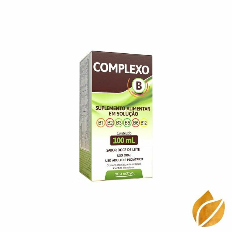 Complexo B Solução Oral Arte Nativa 100ML Sabor Doce De Leite