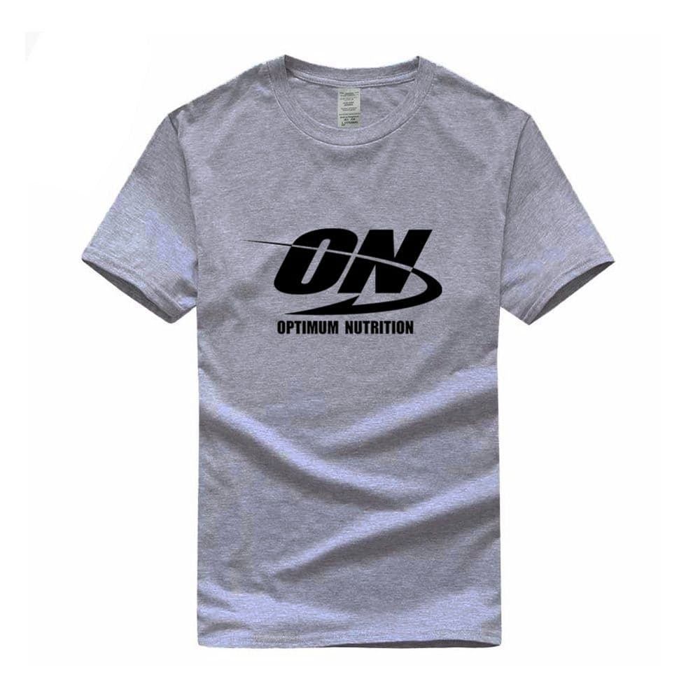 Camiseta ON Optimum Nutrition Fitness e Musculação - M - Cinza