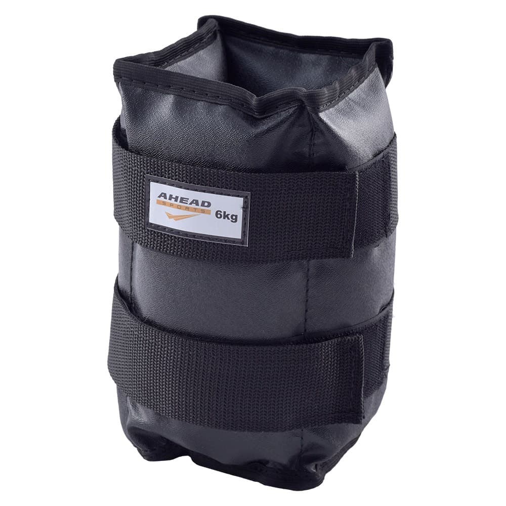 Par de Caneleiras de Peso Tornozeleiras Pretas - 6 Kg