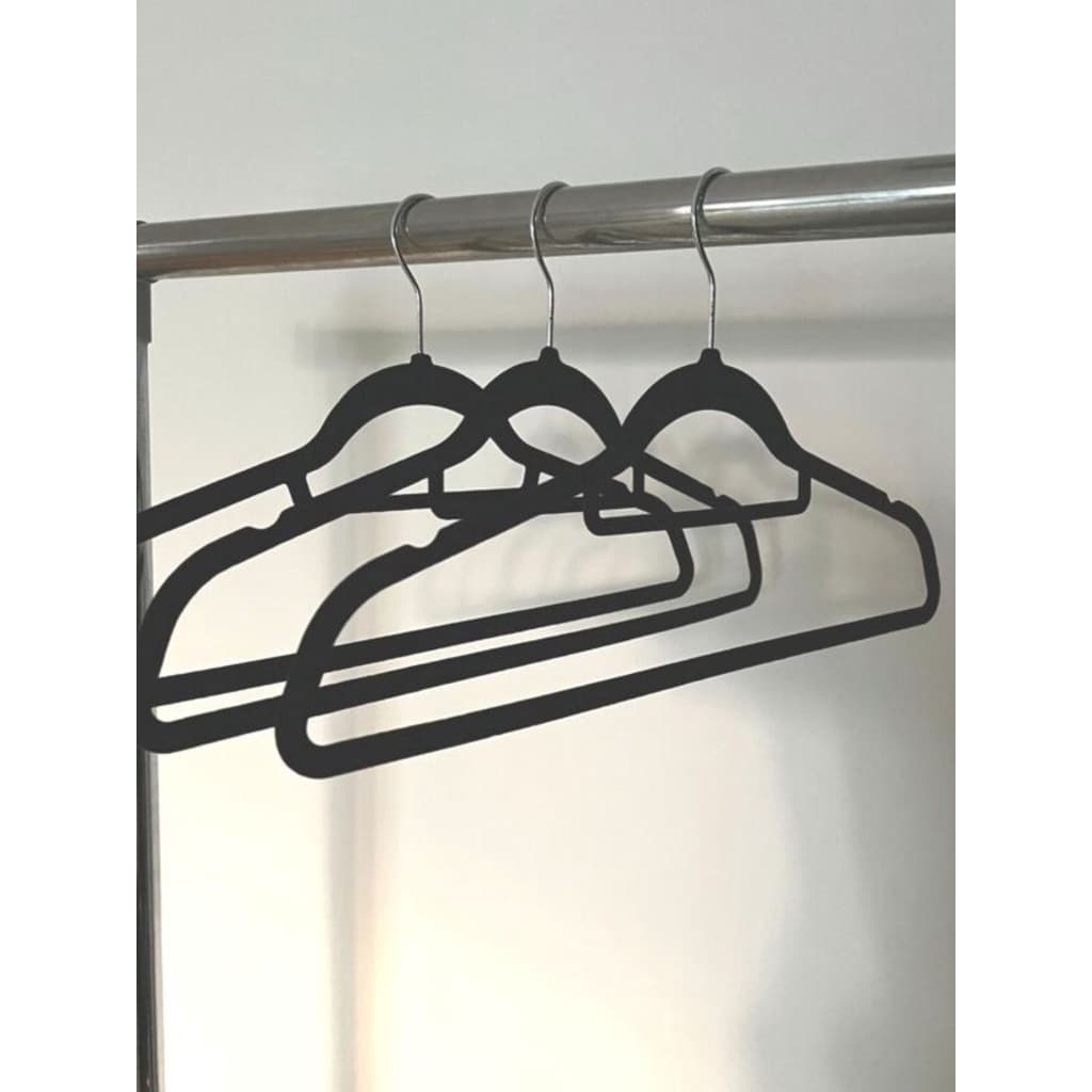 Kit 3 cabides de veludo roupa calça