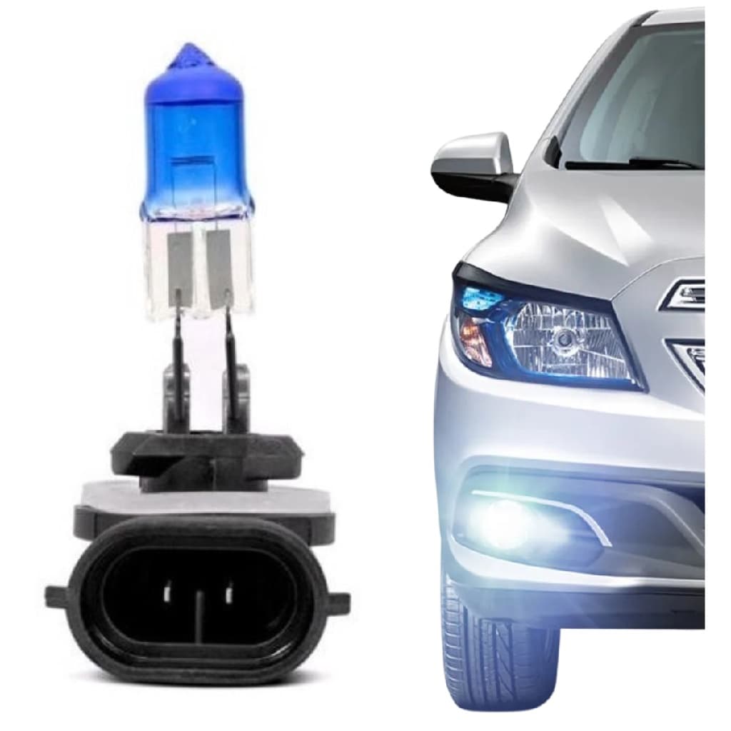 LAMPADA SUPER BRANCA H27 12V  27W  EFEITO XENON 8500K