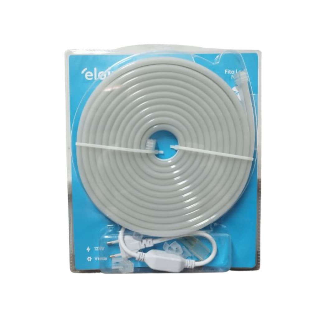 Fita Led elgin 127V NEON 7W VERDE 5m Blister