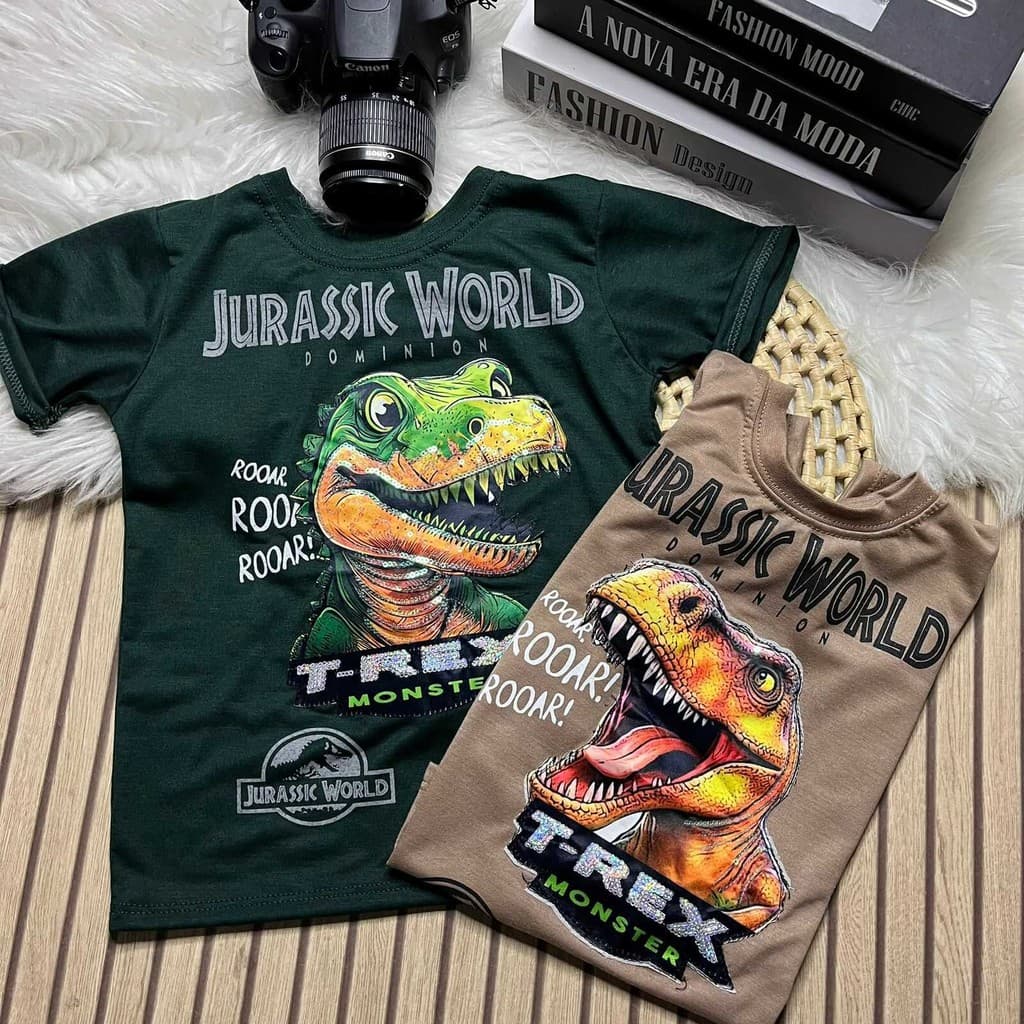 Camiseta LED Jurassic World Infantil