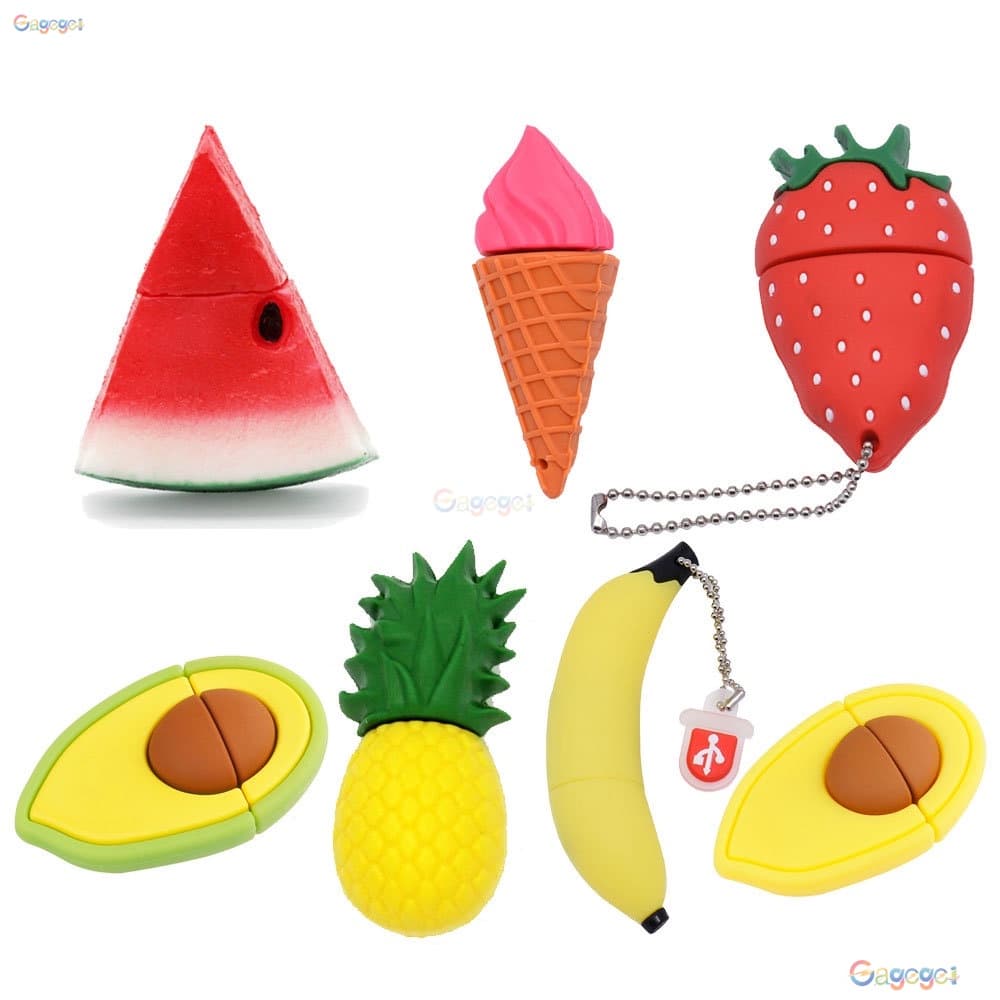 Pendrive Engraçado De Legumes E Frutas 1GB 8GB 16GB 32GB 64GB 128GB Unidade Flash USB Fofa 1TB 2TB