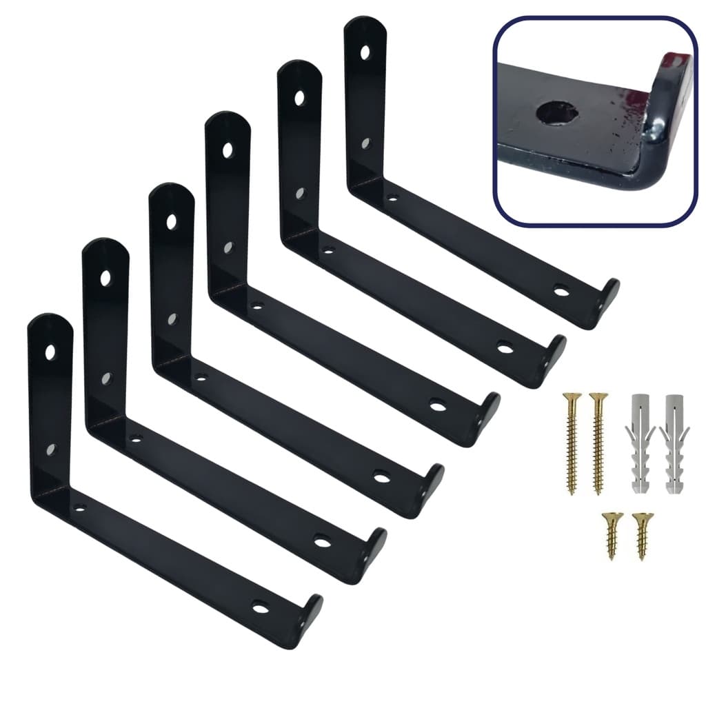 Mão Francesa Invertida 35cm 5mm 6 Peças Reforçada Industrial